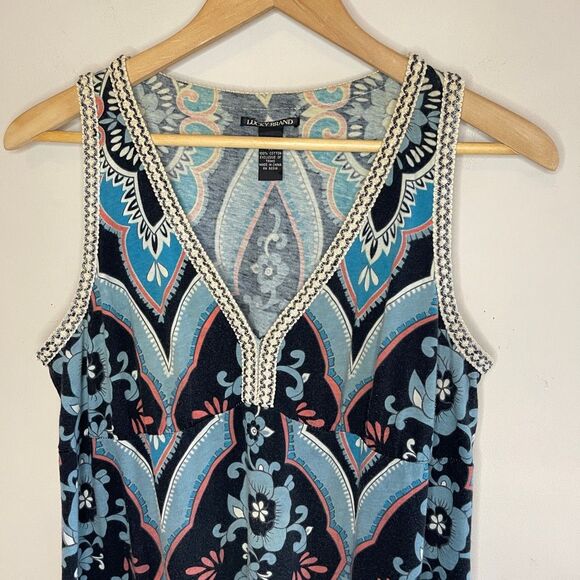 Lucky Brand Blue and White Midi Dress - Picture 2 of 9